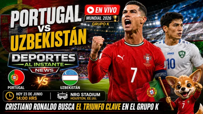 Partido de Portugal vs Uzbekistán en vivo hoy por el Mundial de la FIFA 2026 en Houston