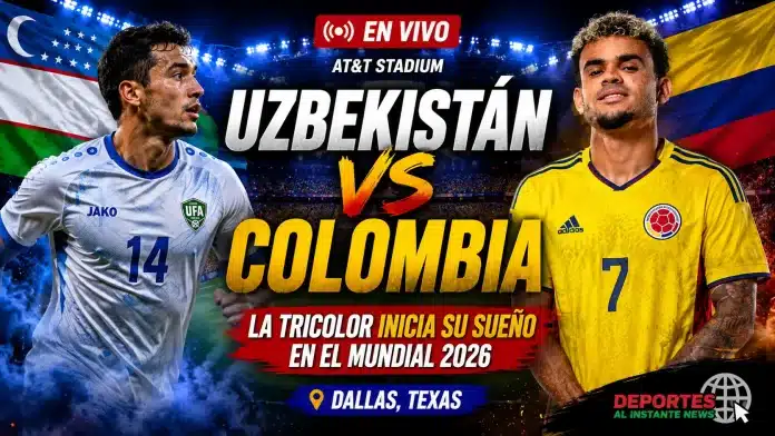 Uzbekistán vs Colombia Mundial 2026 AT&T Stadium Dallas