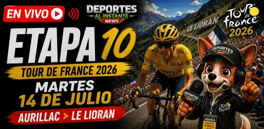En vivo Etapa 10 Tour de Francia 2026. El pelotón ascendiendo las duras rampas del Puy Mary en una jornada de media montaña.