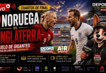En vivo Noruega vs Inglaterra: Cuartos de Final Mundial 2026 En vivo Noruega vs Inglaterra Mundial 2026. Erling Haaland y Harry Kane enfrentándose en el Mundial 2026 durante los cuartos de final.