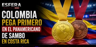 Colombia inicia con éxito el Panamericano de Sambo 2026 El atleta colombiano Juan Sebastián Contreras celebrando su medalla de oro en el Panamericano de Sambo en Costa Rica.