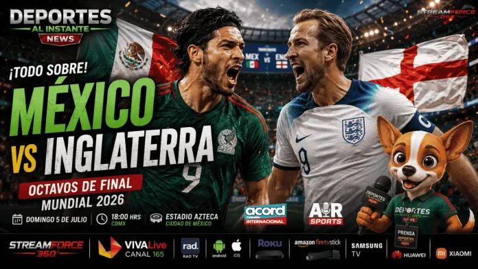 Estadio Azteca ambiente previo al México vs Inglaterra Mundial 2026