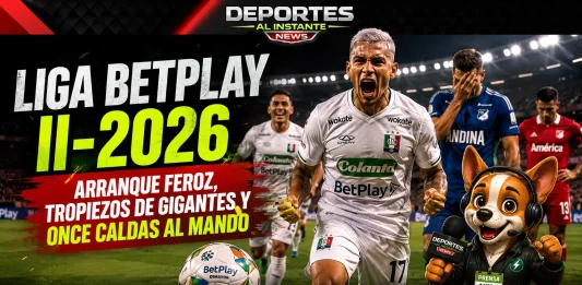 Resumen y resultados de la Fecha 1. Jugadores del Once Caldas celebrando una anotación durante la primera fecha de la Liga BetPlay II-2026 en el estadio Palogrande.