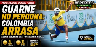 Panamericano de Patinaje: Colombia domina la pista en Guarne Atletas de la Selección Colombia compitiendo a máxima velocidad en el Panamericano de Patinaje que se celebra en Guarne, Antioquia.
