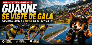 Guarne vive el Panamericano de Patinaje: Colombia busca el oro Atletas compitiendo a máxima velocidad en el Campeonato Panamericano de Patinaje en Guarne, Antioquia.