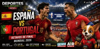 PORTUGAL vs ESPAÑA EN VIVO: Octavos de Final Mundial 2026 | Análisis Enfrentamiento entre Portugal y España en los Octavos de Final del Mundial 2026 en el AT&T Stadium.