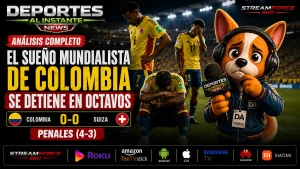 Jugadores de la Selección Colombia lamentando la derrota ante Suiza en el Mundial 2026.