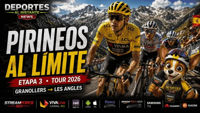 Etapa 3 Tour de Francia 2026 Granollers a Les Angles.